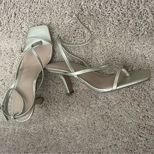 Abercrombie & Fitch Gold Heels